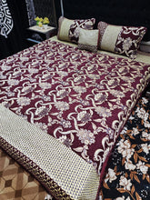 Jacquard Velvet Bed Sheet 4Pcs-Design-533